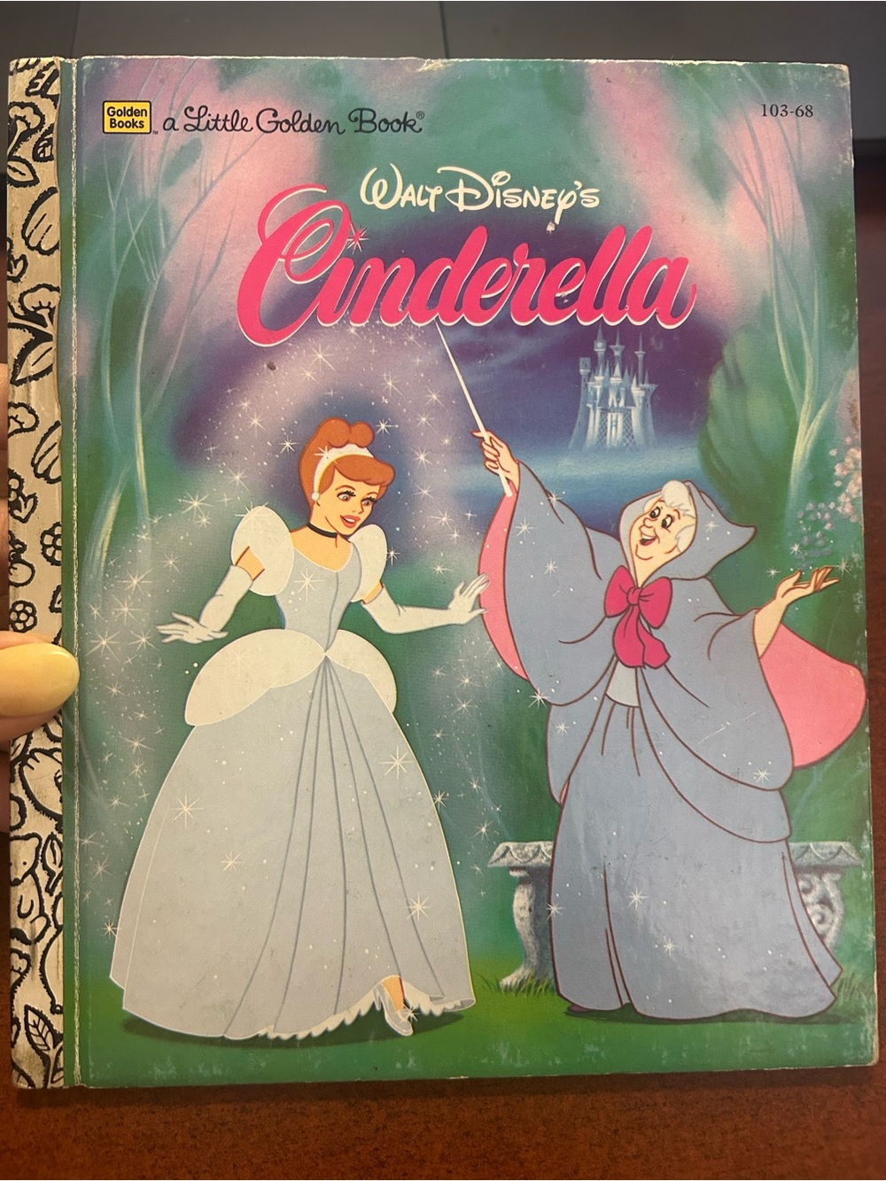 Vintage Disney Cinderella Little Golden Book #103-68 Classic Storybook